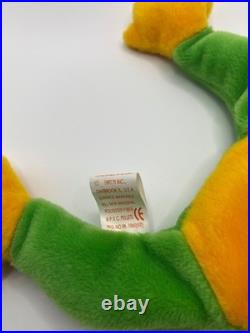 TY Beanie Babies Smoochy Frog Original Rare 1997 New Mint Condition PVC
