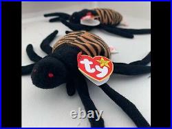 TY Beanie Babies Spinner the Spider Different Tags/Errors (Rare Collectable)