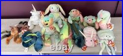 TY Beanie Babies TIE DYE LOT of 12 With Tags Retired! Rare