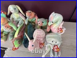 TY Beanie Babies TIE DYE LOT of 12 With Tags Retired! Rare