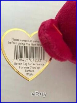 TY Beanie Babies Valentina The Bear 1998 Retired Rare Vintage & Collectable
