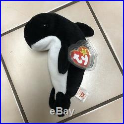 TY Beanie Babies Waves the Whale Mint Condition RARE