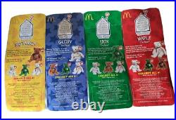 TY Beanie Babies complete set of 4 with Rare Tag and date Errors 1999 McDonald's