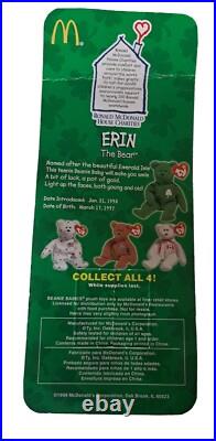TY Beanie Babies complete set of 4 with Rare Tag and date Errors 1999 McDonald's