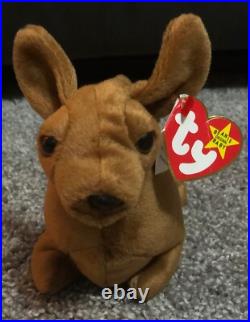 TY Beanie Baby 1995 Weenie the Dachshund, 4013 RARE