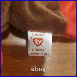 TY Beanie Baby 1996 Gobbles The Turkey Super Rare New Condition With Errors