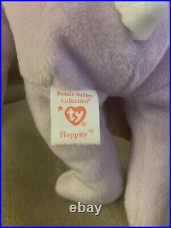 TY Beanie Baby 1996 Hippity Hoppity Floppity with PVC Pellets Tag Errors RARE