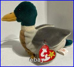 TY Beanie Baby 1997. Jake the Duck Retired Rare Stamp Tag #453