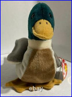 TY Beanie Baby 1997. Jake the Duck Retired Rare Stamp Tag #453