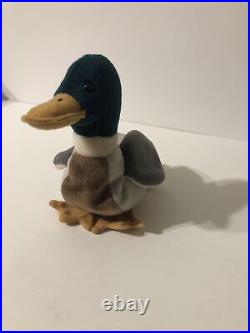 TY Beanie Baby 1997. Jake the Duck Retired Rare Stamp Tag #453, Mint