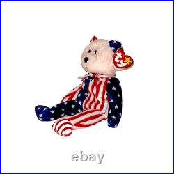 TY Beanie Baby 1999 Spangle Bear Pink Face Tag Error RARE Collectible Plush Mint TY Beanie Baby 1999 Spangle Bear Pink Face Tag Error RARE Collectible Plush Mint