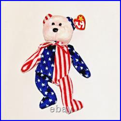TY Beanie Baby 1999 Spangle Bear Pink Face Tag Error RARE Collectible Plush Mint TY Beanie Baby 1999 Spangle Bear Pink Face Tag Error RARE Collectible Plush Mint