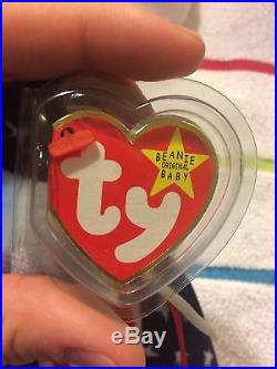 TY Beanie Baby 1999 Spangle Blue Face Rare with Tag Errors