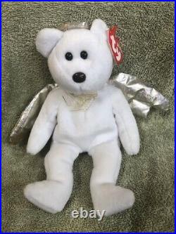 TY Beanie Baby 2000 Halo II 2 Bear- RARE BROWN NOSE AND TAG ERRORS