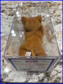 TY Beanie Baby ALL GOLD NIP Authenticated MWMT 3rd/1st GEN RARE Museum Quality