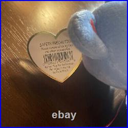 TY Beanie Baby America the Bear Plush Rare with Errors In Memory of 9/11/2001