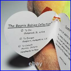 TY Beanie Baby Babies 1998 / 1999 Sammy the Bear Rare with Errors Retired