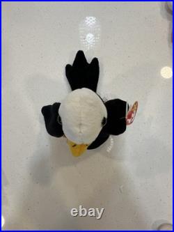 TY Beanie Baby Baldy Eagle 1996 PVC Pellets RARE Multiple Tag Errors? Same Day