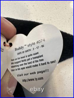TY Beanie Baby Baldy Eagle 1996 PVC Pellets RARE Multiple Tag Errors? Same Day