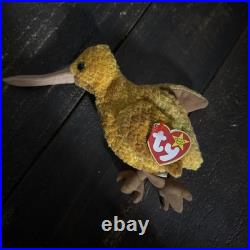 TY Beanie Baby, Beak 1998, Retired, RARE, TAG ERRORS, EXCELLENT CONDITION