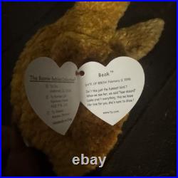 TY Beanie Baby, Beak 1998, Retired, RARE, TAG ERRORS, EXCELLENT CONDITION