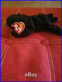 TY Beanie Baby, Blackie the Bear, RARE and retired