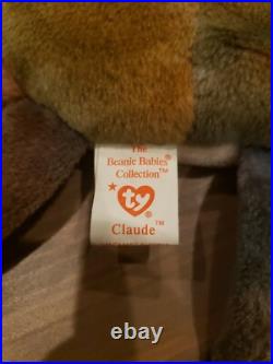 TY Beanie Baby CLAUDE The Crab, Extremely Rare, Missing swing tag