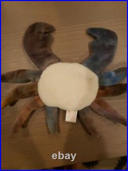 TY Beanie Baby CLAUDE The Crab, Extremely Rare, Missing swing tag