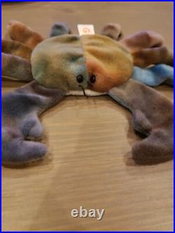 TY Beanie Baby CLAUDE The Crab, Extremely Rare, Missing swing tag