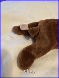 TY Beanie Baby Chocolate The Moose Toy RARE/TAG ERRORS, PVC Pellets 1993