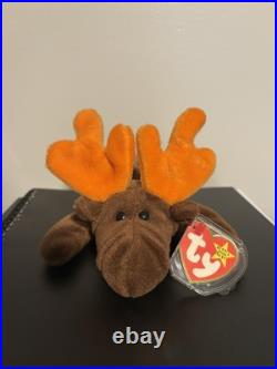 TY Beanie Baby Chocolate the Moose 1993 RARE WithERRORS