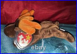 TY Beanie Baby Chocolate the Moose 1993 RARE WithERRORS