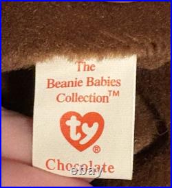 TY Beanie Baby Chocolate the Moose 1993 RARE WithERRORS