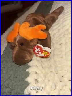 TY Beanie Baby Chocolate the Moose 1993 Retired Multiple Errors Rare