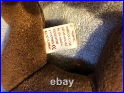 TY Beanie Baby Chocolate the Moose Extremely rare tag errors red star