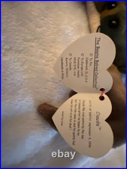 TY Beanie Baby Claude 1996 rare tag mistakes