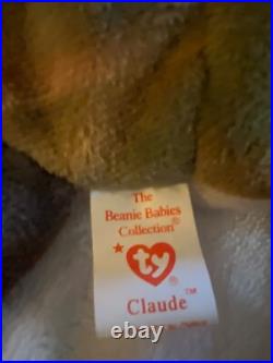 TY Beanie Baby Claude 1996 rare tag mistakes