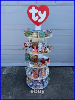 TY Beanie Baby Display Stand Store 83 Babies Tags 90s Rare Princess