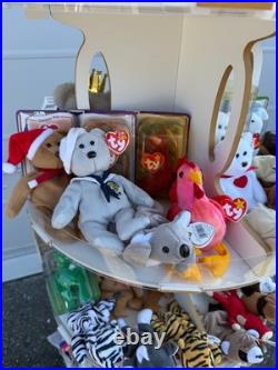 TY Beanie Baby Display Stand Store 83 Babies Tags 90s Rare Princess