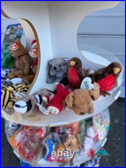 TY Beanie Baby Display Stand Store 83 Babies Tags 90s Rare Princess