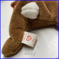 TY Beanie Baby EARS the Bunny Rabbit PVC 1995 RARE with Tag Errors Retired