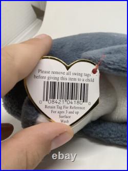 TY Beanie Baby Echo the Dolphin 1996 Retired ERRORS Rare Vintage Mint withTags