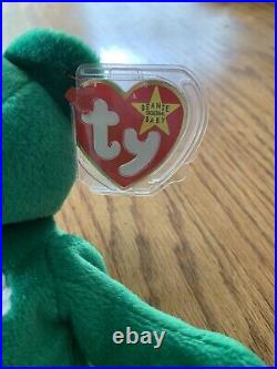 TY Beanie Baby Erin The Bear Rare 1997 TAG ERRORS Mint Condition