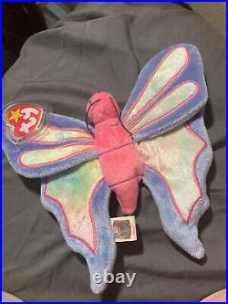 TY Beanie Baby FLITTER the Butterfly MINT Tag errors RARE FLITTER