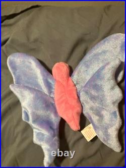 TY Beanie Baby FLITTER the Butterfly MINT Tag errors RARE FLITTER