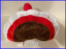 TY Beanie Baby GOBBLES Turkey PVC Pellets Multiple ERRORS RARE 1997 RETIRED