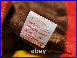 TY Beanie Baby GOBBLES the Turkey (5.5 in) RARE With Errors