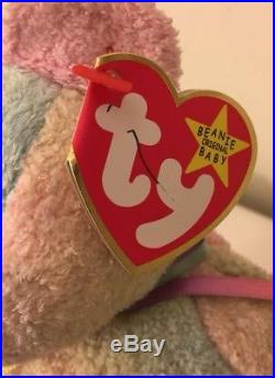 TY Beanie Baby- GROOVY bear with Tag ERRORs & RARE Tush Tag