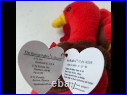 TY Beanie Baby Gobbles the Turkey (1996) Rare/Retired Collectable