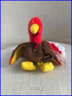 TY Beanie Baby Gobbles the Turkey Perfect Condition With Tag RETIRED RARE